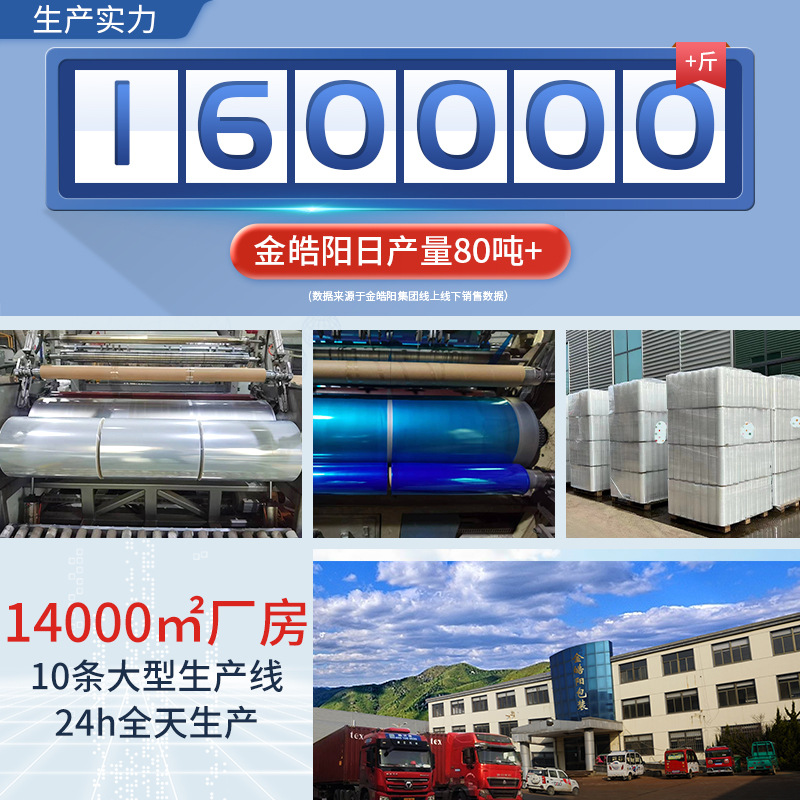 Fabricante de película de embalaje de PE en stock suministro directo de PE película de embalaje recubrimiento transparente película de estiramiento industrial película de embalaje de plástico