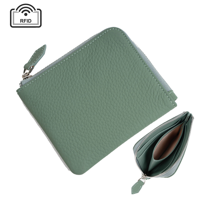 日本式男性財布本革外国貿易牛革ゼロ財布rfid超薄型マルチカードカードバッグ大容量ショルダーバッグ