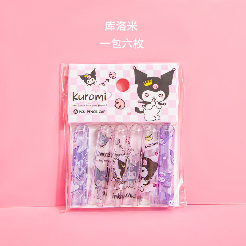 Nuevo cerezo colgante tapa de lápiz mariposa tapa de lápiz creativo alumno de la escuela primaria cubierta de lápiz de cristal jardín de infantes