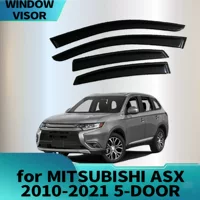 Подходит для MITSUBISHI ASX 2010-2021 5-дверный дефлектор бокового окна от дождя и солнца, утолщение бровей от дождя