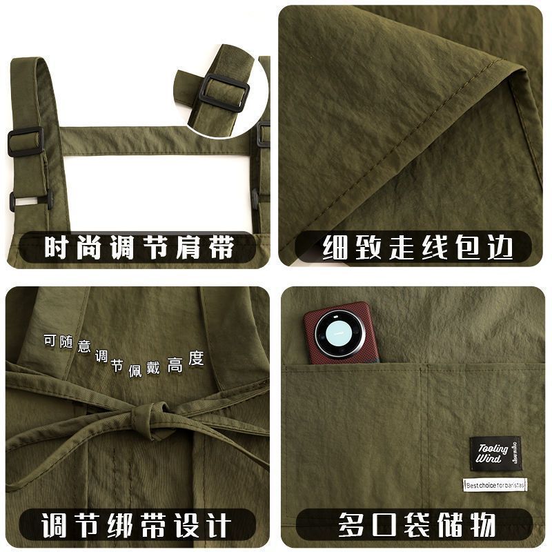 复合防水围裙家用做饭透气防污围腰logo餐饮专用工作服女|undefined