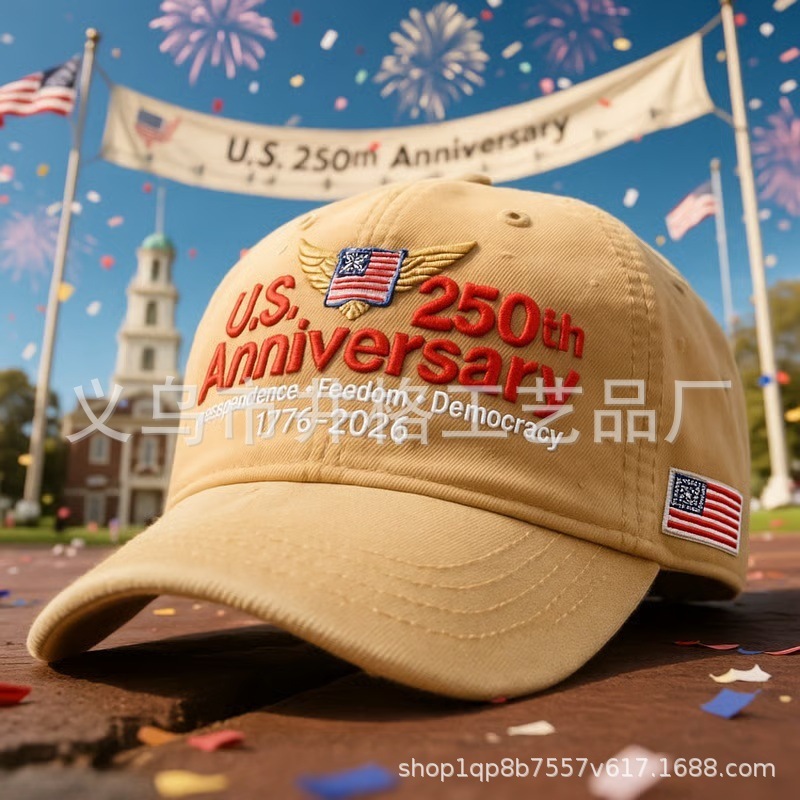跨境新品Anniversary Retro Washed Cap周年纪念复古水洗帽|undefined