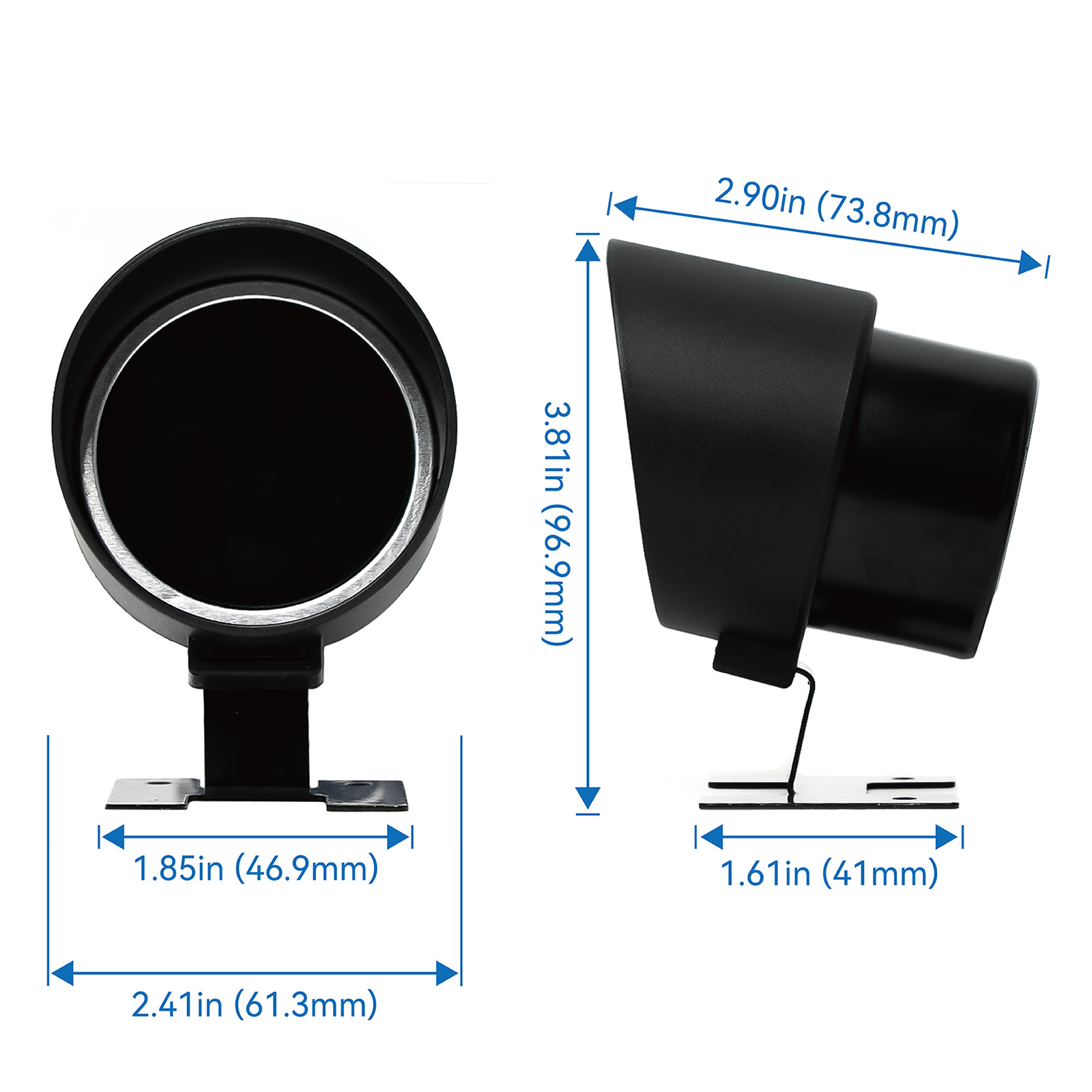 Cross-border 12V24V General Motors Car Truck Refitting Water Temperature Voltage Combination Circular Cannon Type Instrument Power Inspection