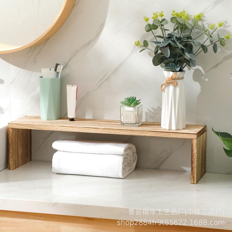 Wooden Bathroom Countertop Storage Rack Farmhouse Decorative Sink Rack Vase Ornament Rack Kitchen Spice Storage Rack Wooden Bathroom Countertop Storage Rack Farmhouse Decorative Sink Rack Vase Ornament Rack Kitchen Spice Storage Rack