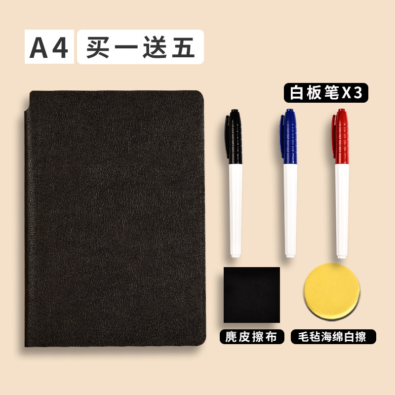 WordPad puede eliminar el tablero de escritura a mano A5 borrable, tablero de plan de oficina, pizarra de notas portátil, pizarra suave