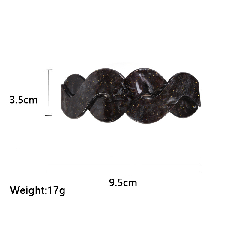 Simple Style Twist Arylic Stoving Varnish Hair Clip 1 Piece4