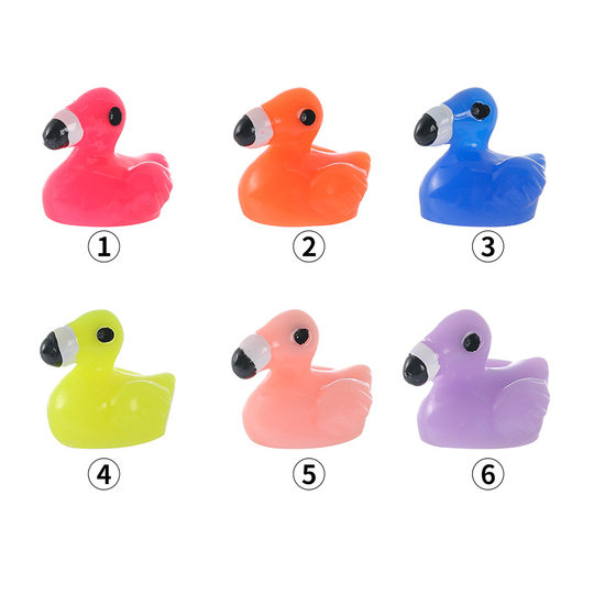 New Flamingo micro landscape diy bonsai succulent small ornaments resin crafts landscaping accessories animal