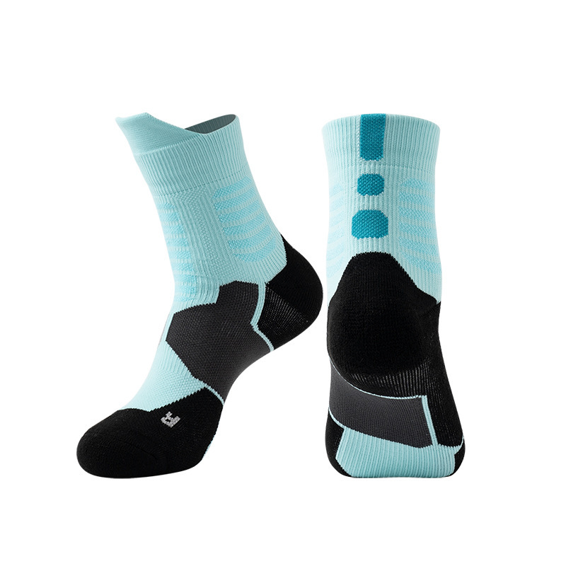 Calze da basket per adulti transfrontaliere Amazon, spesse, traspiranti, antiscivolo, calze sportive, calze da corsa a tubo di media lunghezza, produttori all'ingrosso_voghion.com