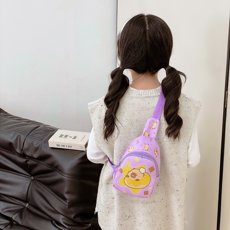 2025 nuevo bolso infantil animado animado mini bebé mochila impresa capibara bolso infantil
