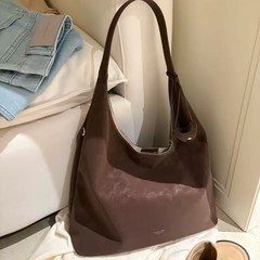墨玉森林托特包包女款大容量通勤包慵懒松弛感单肩包