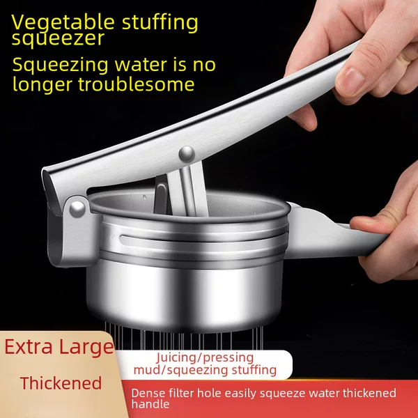Spot supply stainless steel squeezer stuffing dumpling stuffing dehydrator Manual Juicer pressing mud pressing vegetable pressing honey