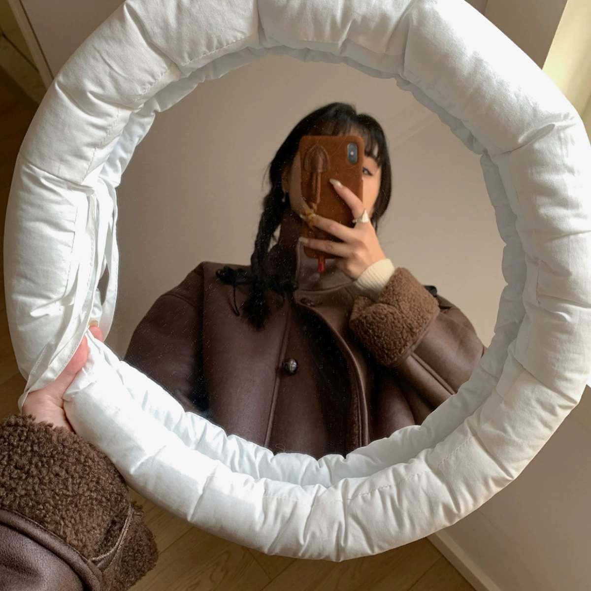 Eun ou inbyin Maillard мотоциклетная одежда, меховое цельное пальто, зимнее Новое экологически чистое меховое пальто с воротником-стойкой, женская одежда