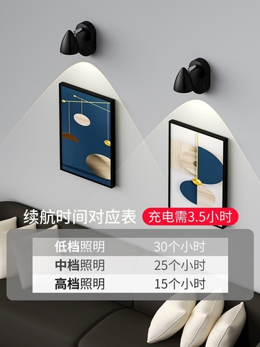 OD59 wholesale rechargeable spotlight household led magnetic wireless remote control wall induction hillock without wiring and drilling