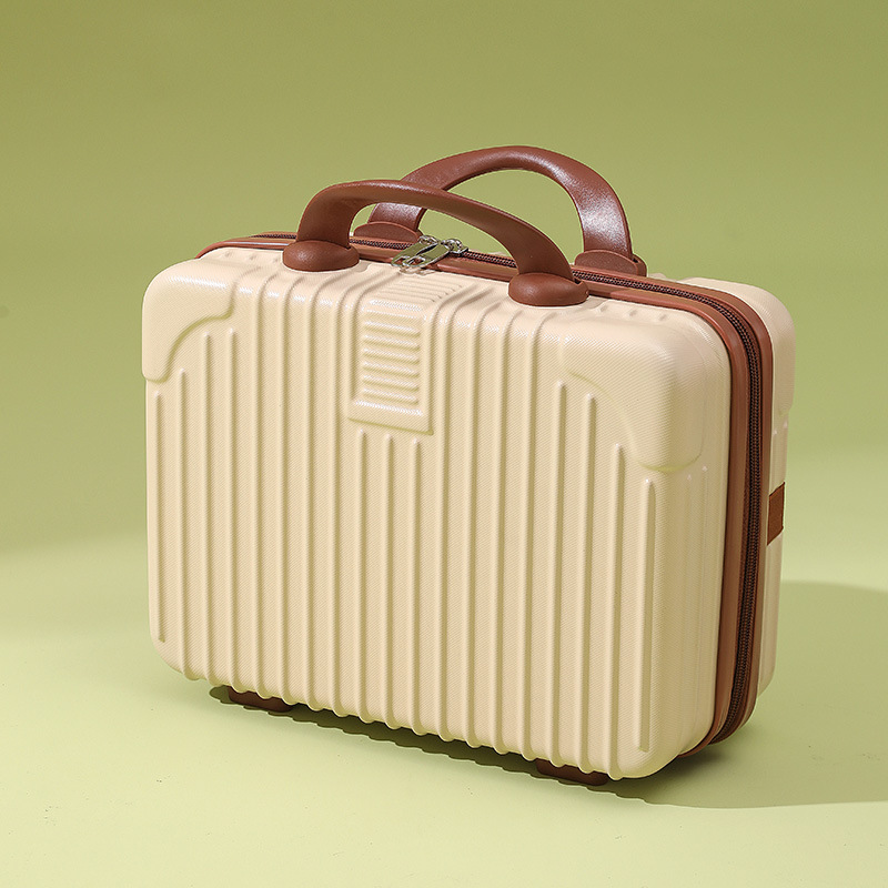 สีครีม-ขาว / เคสเครื่องสำอางอเนกประสงค์14นิ้ว