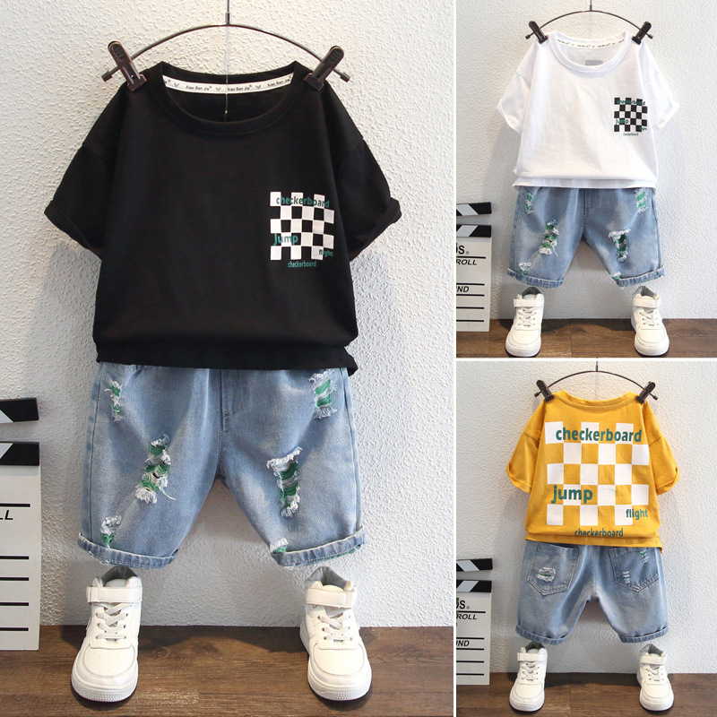 8017 Traje de verano para niños 25 nuevos tesoros para niños ropa extranjera ropa de verano para niños de moda ropa para niños de manga corta fresca y atractiva