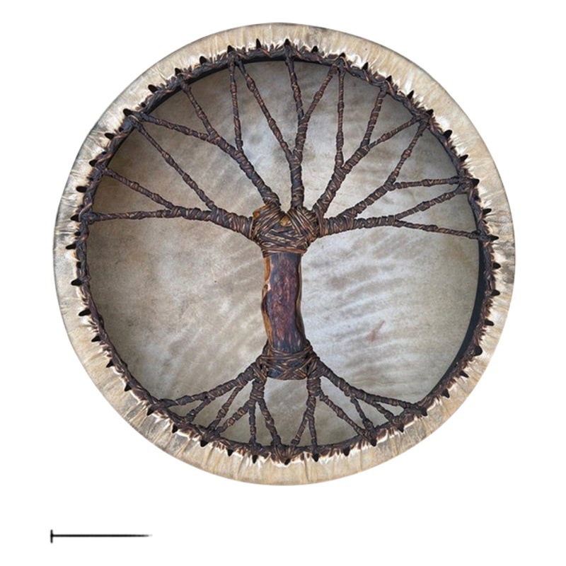 Nuevo árbol transfronterizo de la vida tambor chamán tambor siberiano hecho a mano artesanía decorativa regalo chamán