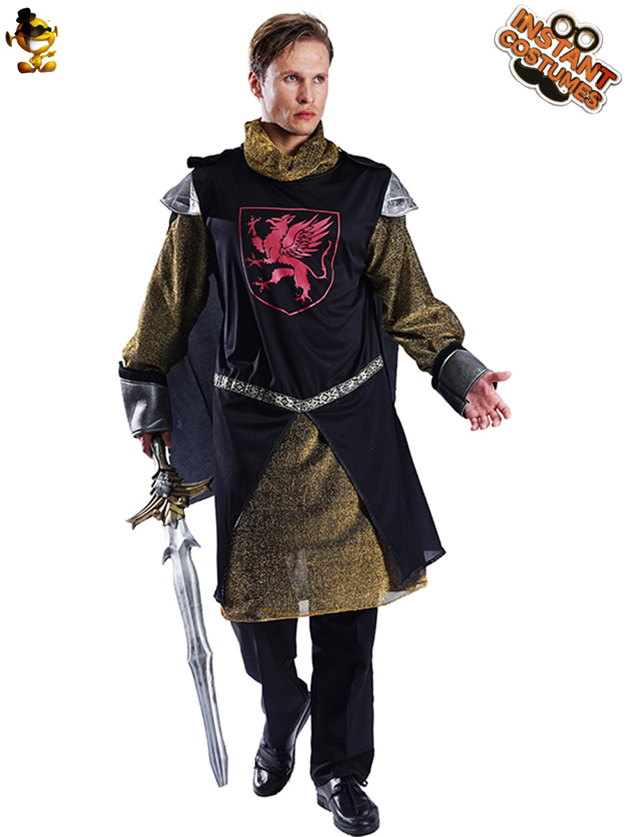 Traje de caballero medieval de los hombres adultos traje de rol traje de escenario traje de rendimiento Cosplay Masquerade