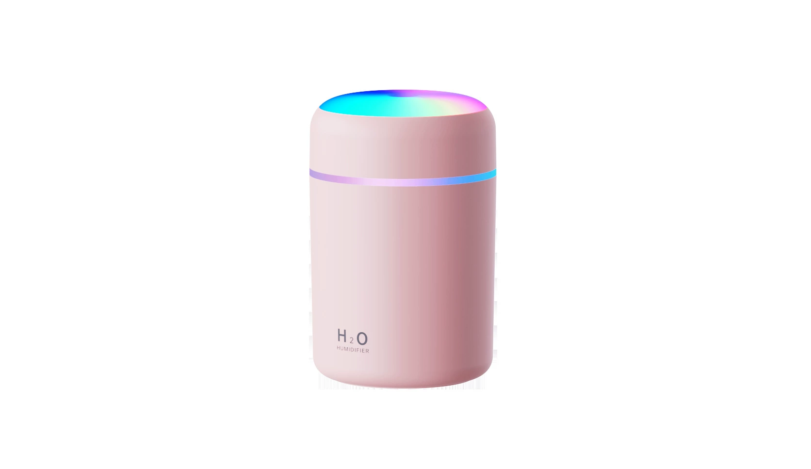 Mini Humidifier 300 ml, USB/Battery Aromatherapy Diffuser for Car & Home, Colorful LED