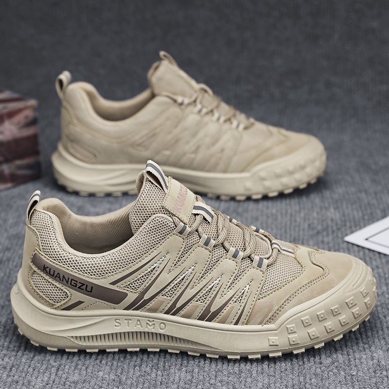 Zapatos de hombre de verano con suela gruesa, zapatos de moda al aire libre para hombres, zapatos de montaña para el trabajo, zapatos de protección laboral