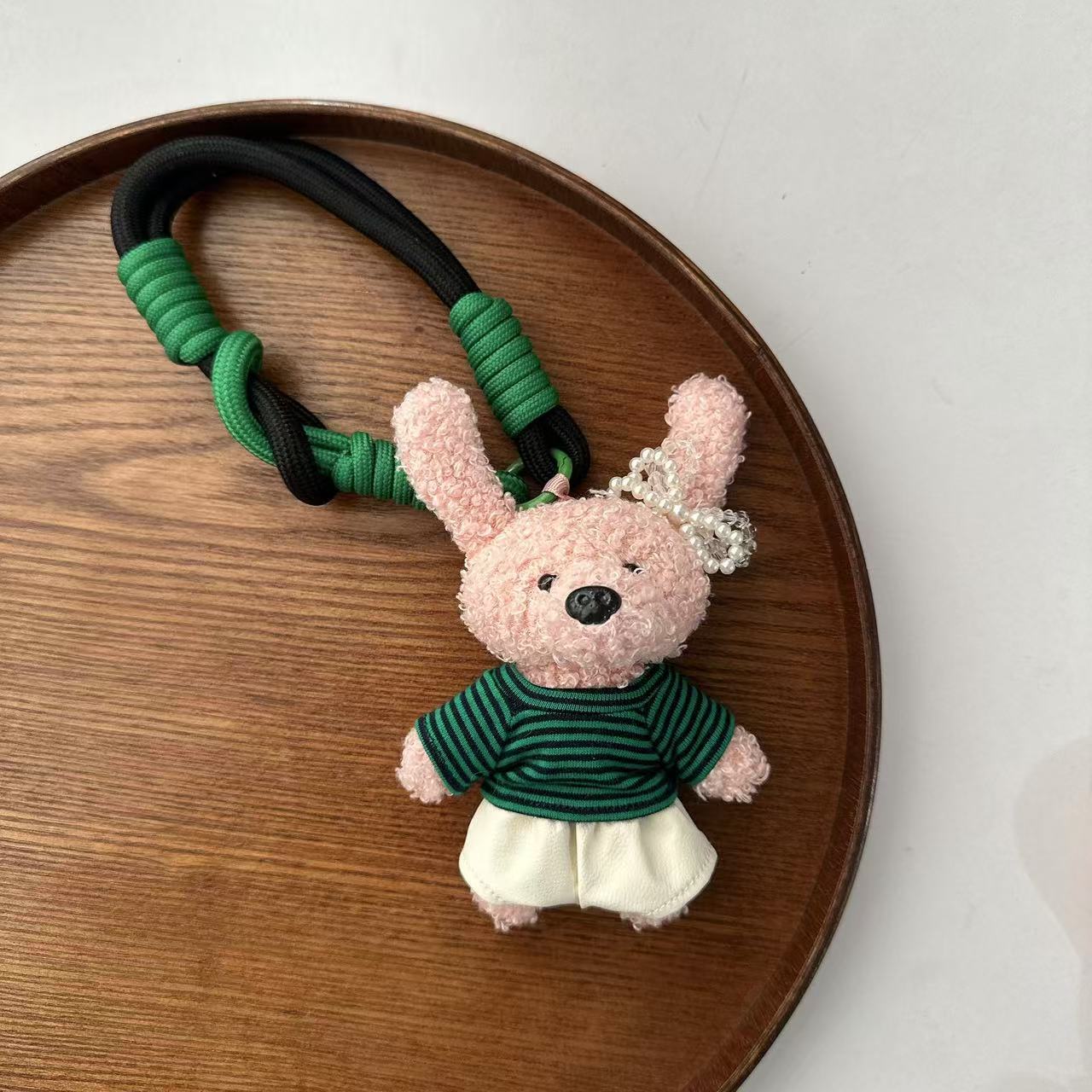 30g Weight Bag Charms Bag Accessories Type 1 Piece Quantity Holiday, Daily Occasion Plush Material Animal, Cartoon Pattern Cute Style 1 Piece Plush Animal Cartoon Bag Charms 7