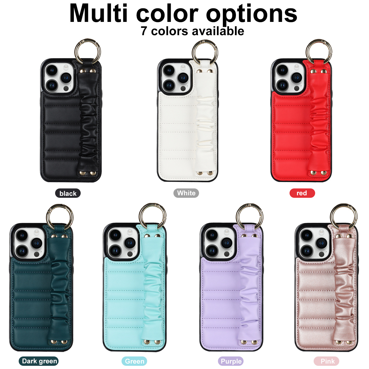 Convient pour coque iPhone 15, nouveau bracelet Apple 12, coque de téléphone créative avec anneau_voghion.com