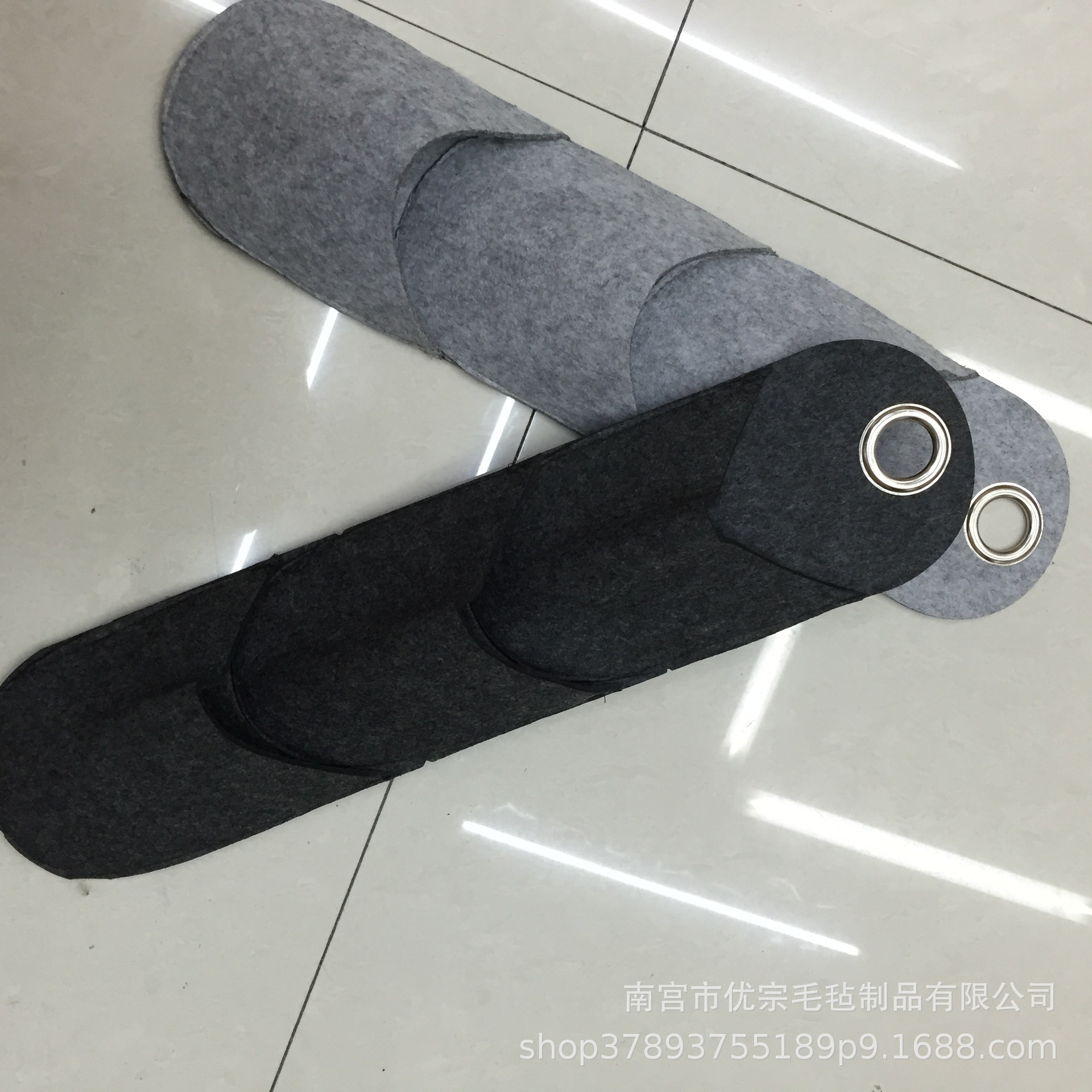 Japonés llano fieltro tela almacenamiento colgante bolsa almacenamiento colgante multi-capa colgante bolsa simple fabricante en stock