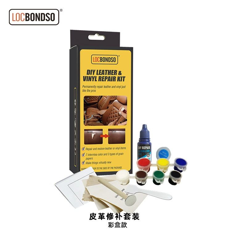 Трансграничная Горячая Распродажа Автомобильный кожаный костюм для ремонта сидений DIY кожаный виниловый ремонтный комплект