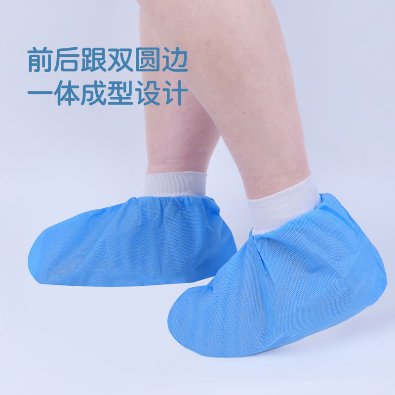 批发加厚成人无纺布鞋套爬爬垫游乐场地板袜一次性束口滑雪袜套|undefined