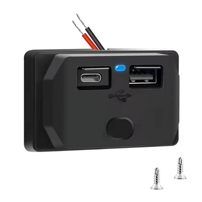 12V modified type-c charging port for super-fast charging of batteries in buses and RVs, with additional mobile phone USB charger (Mobil şarj cihazları) - bus-modification-device-ac