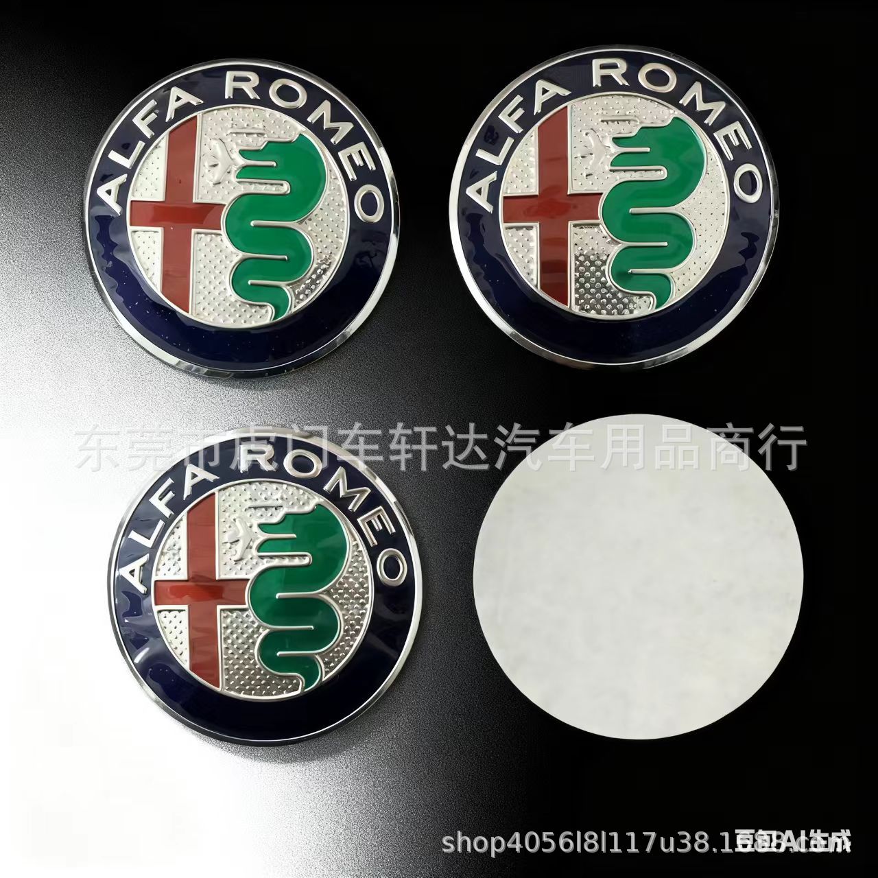 Suitable for Alpha 45mm Steering Wheel Sticker, 50mm Wheel Sticker, Black and White 50mm Hub Cap, Modification and Labeling