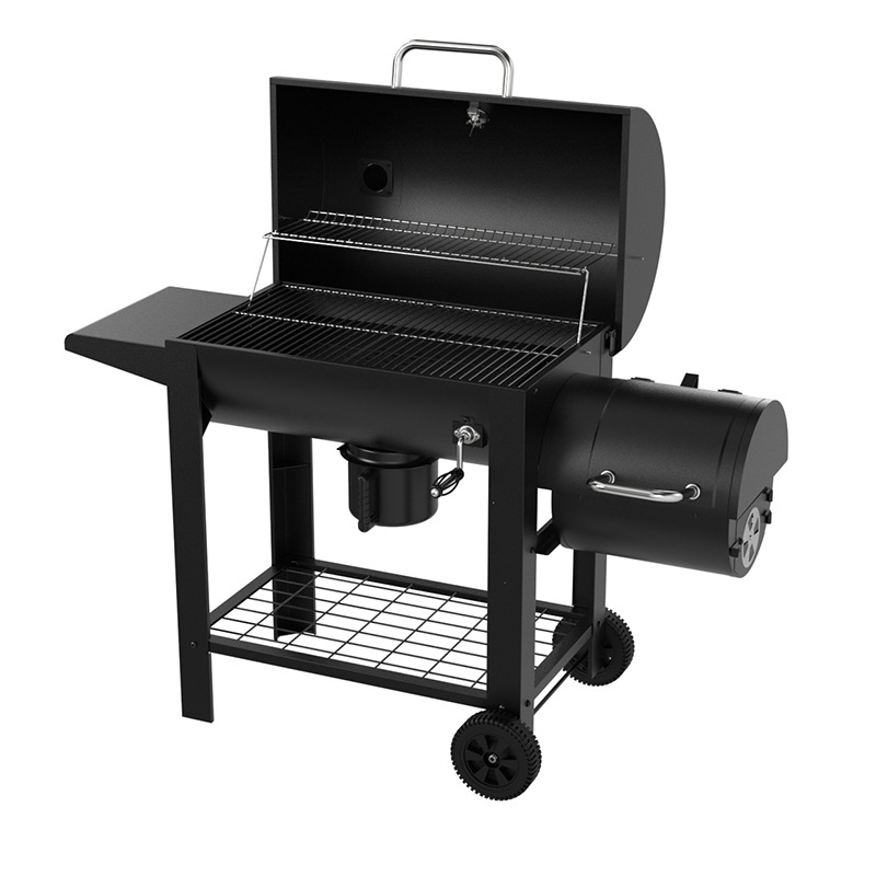 Usuarios multifuncionales transfronterizos acampados fuera de la parrilla fumada gran parrilla chimenea fumador bbq