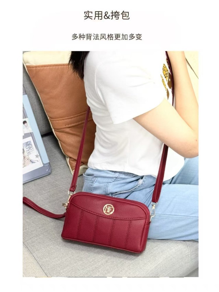 Neue Handytasche für Damen 2025 PU, neue Mama-Tasche für ältere Damen, Mini-Umhängetasche, kleine Schultertasche