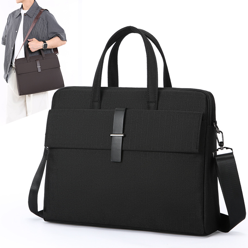 Business Handbag, Document Bag, Business Commuting Conference Briefcase, Men's Crossbody Bag, Large Capacity Computer Bag