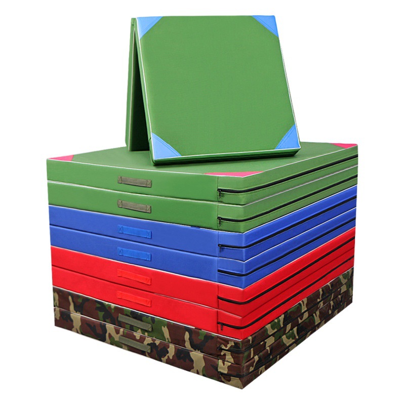 Gymnastics Mat Taekwondo Mat Dance Mat Canvas Flip Mat High Jump Sponge Sit-ups Folding Gymnastics Mat