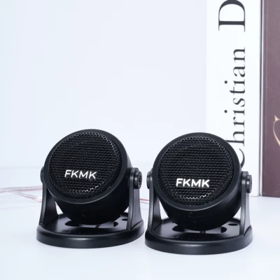 1.5inch Car Tweeter External Modification Car Audio Tweeter Head 12V24V Universal Lossless Original Factory (Car horn/tweeter) - black-pair-price-dual-speakers-universal-fit