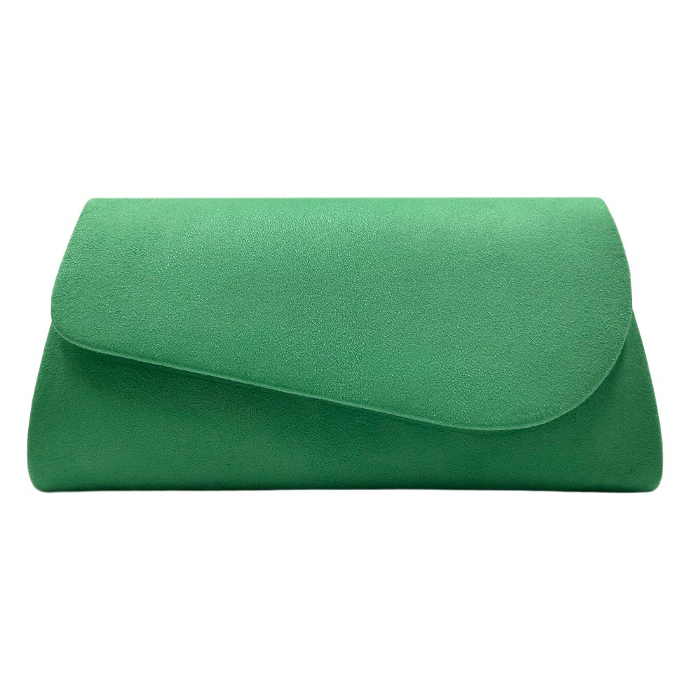 Cross-Border New Simple and Fashionable Women's Small Square Bag, High-End Velvet Clutch Bag, Crossbody Bag, Chain Button Flip Bag