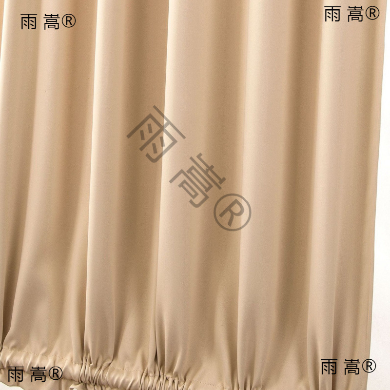 Factory Direct Sales Cross-Border Curtain Finished Product Rod Door Curtain High Solid Color Curtain French Door and Window Curtain Wholesale Polyester