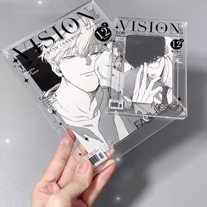 漫画系杂志高颜值亚克力3寸小卡拍立得收纳展示相框卡框立牌谷美|undefined