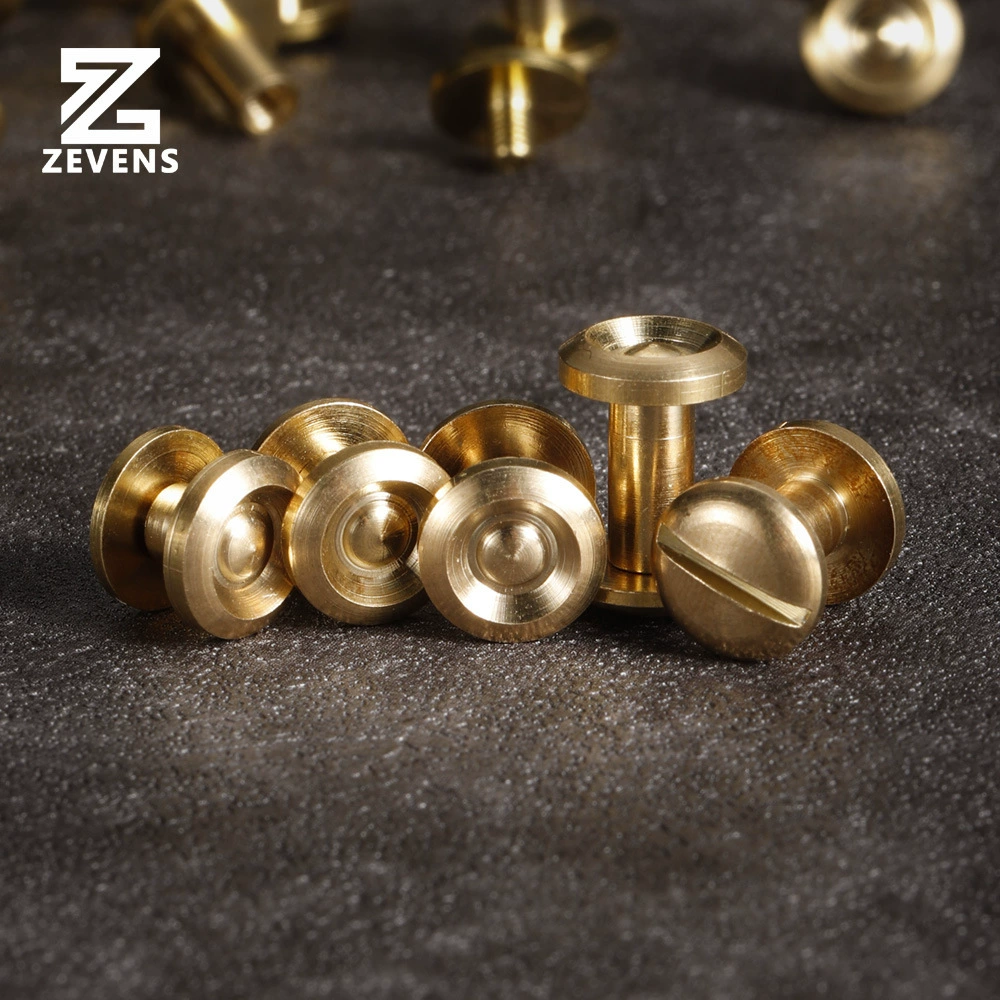 Рыбий глаз чистая латунная буквенные гвозди ремни винтовой пряжки сумки фурнитура Чистая медная колеса гвозди с двойной дугой