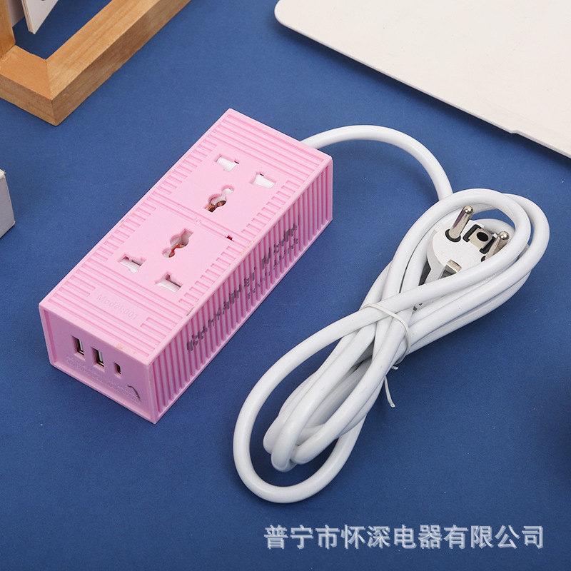 Enchufe de contenedor características de modelado colorido opcional a prueba de descarga eléctrica para niños 2U + 1PD estándar británico estándar europeo estándar americano caja neutra