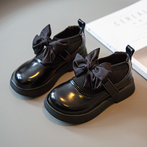 Baby Girl Butterfly Bow Soft Sole Shoes Spring Summer New Fashion Girl Shoes for Toddler and Big Kids Student Shoes