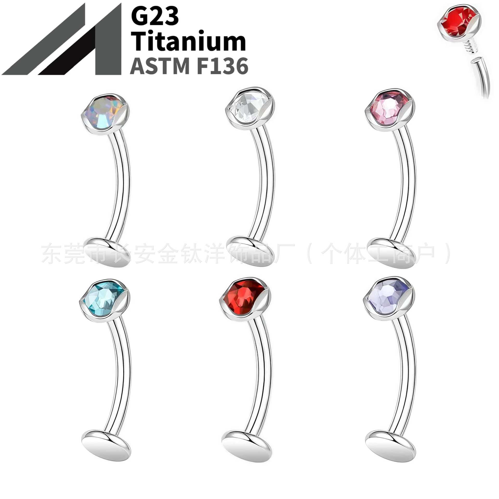 16G labret stud size and finish detail