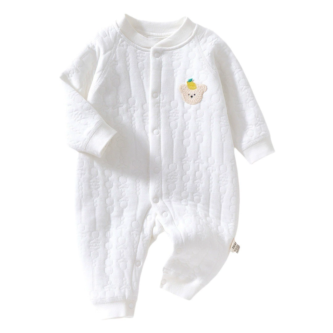 Одежда для новорожденных зимняя одежда Мужской и Женский Детский утолщенный комбинезон стеганый теплый комбинезон детский осенне-зимний комбинезон