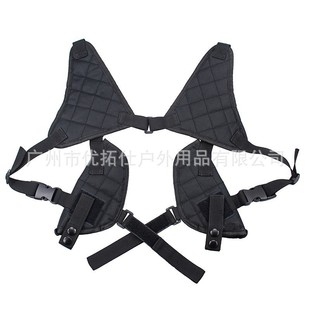 Double shoulder tactical holster multi-function underarm stealth holster outdoor hunting CS portable hidden agent bag