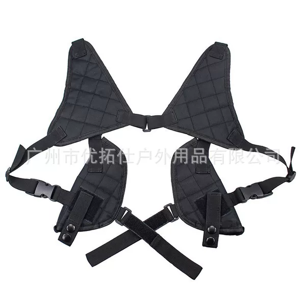 Double shoulder tactical holster multi-function underarm stealth holster outdoor hunting CS portable hidden agent bag