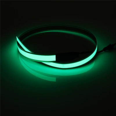 Cold light sheet: Ultra-Thin Light Strip El Cold Light - green-1cm50cm-with-battery-box