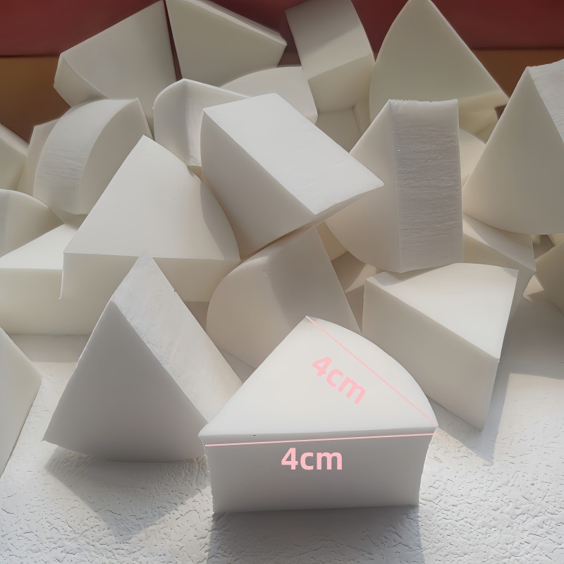 Triangulära sminksvampar i bomull 100 stycken set_voghion.com