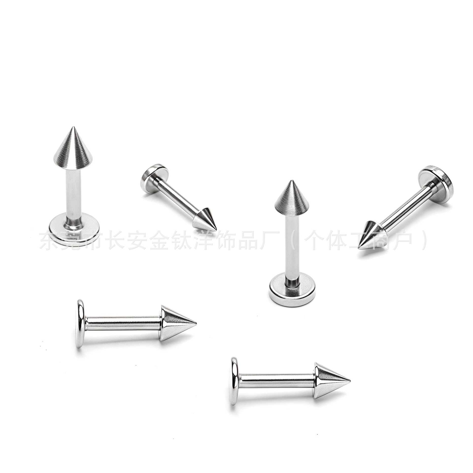 Labret piercing jewelry detail image