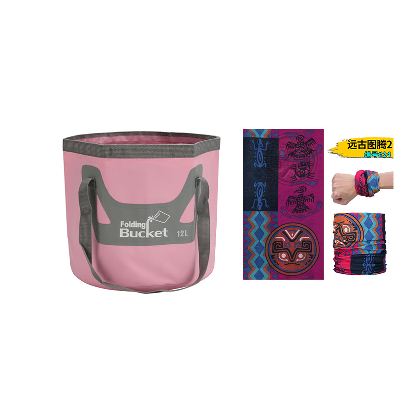 新型手提げ旅行袋釣り桶折り畳みバケツバッグ屋外便利旅行洗車バケツ屋外防水袋