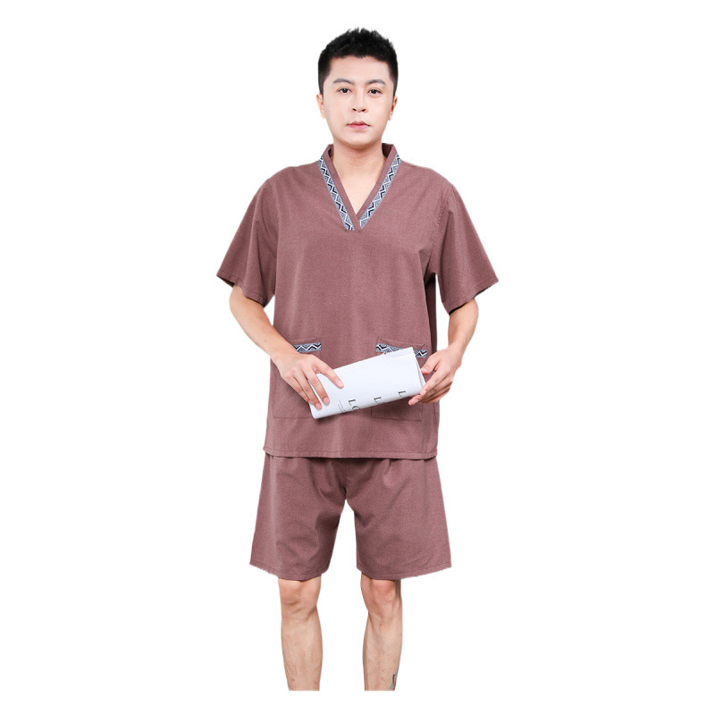 새로운 공마 칸 김이 의류 여성 커플 플러스 사이즈 남성 사우나 의류 발 치료 가게 목욕 마사지 목욕 가운 MEIMEI